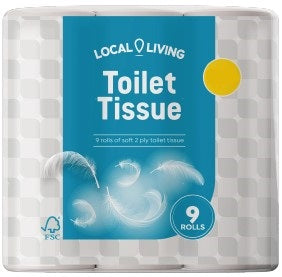 Local Living Toilet Tissue - 9 Rolls