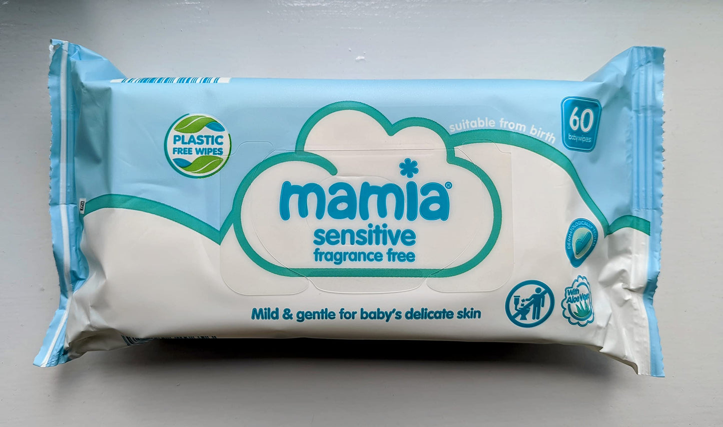 Gentle baby wipes